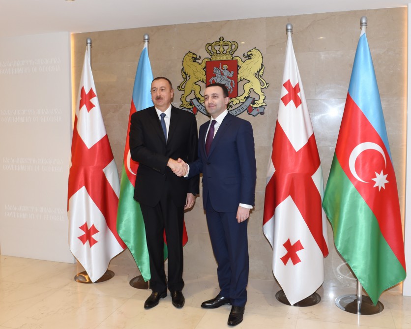 Prezident İlham Əliyev Gürcüstanın Baş naziri ilə görüşüb (FOTO)