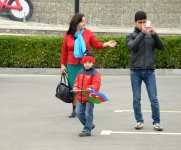 Bakıda "Bayrağımız - qürur mənbəyimizdir!" devizi altında veloyürüş keçirilib (FOTO)