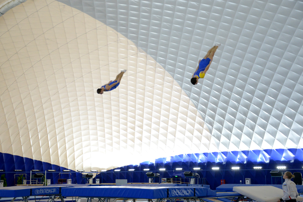 Batut gimnastikası və tamblinq üzrə Azərbaycan çempionatı başlayıb (FOTO)