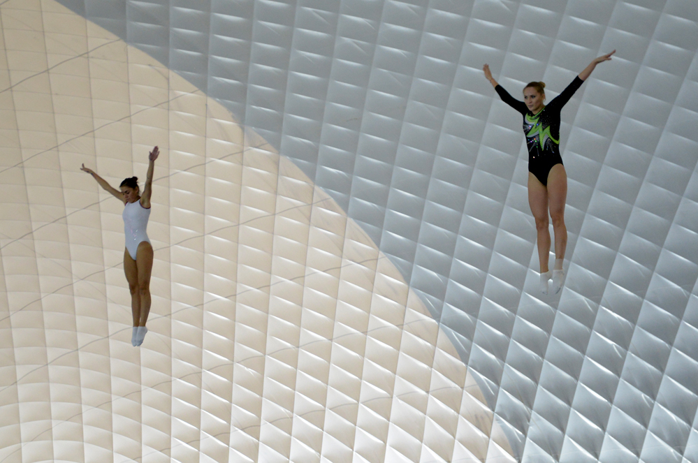 Batut gimnastikası və tamblinq üzrə Azərbaycan çempionatı başlayıb (FOTO)