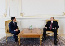 İlham Əliyev Koreyanın yeni səfirinin etimadnaməsini qəbul edib (FOTO)
