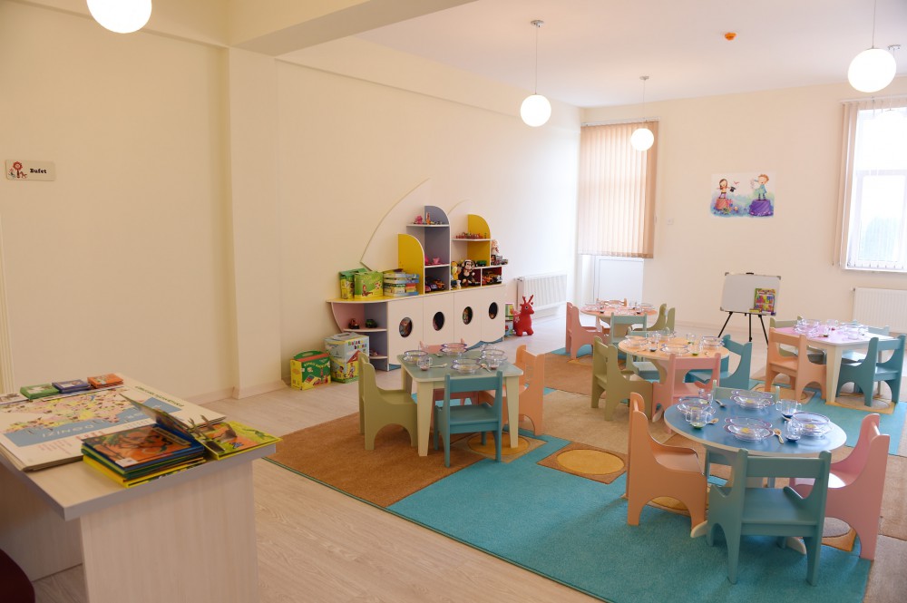 Mehriban Əliyeva Mərdəkanda körpələr evi-uşaq bağçasının açılışında iştirak edib (FOTO)