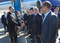 Prezident İlham Əliyev və xanımı Türkiyəyə işgüzar səfərə gəliblər (FOTO)