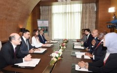 Azərbaycanın birinci xanımı Mehriban Əliyeva ISESCO-nun baş direktoru və xoşməramlı səfirləri ilə görüşüb (FOTO)
