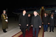 Prezident İlham Əliyev Belarusa rəsmi səfərə gəlib (FOTO)