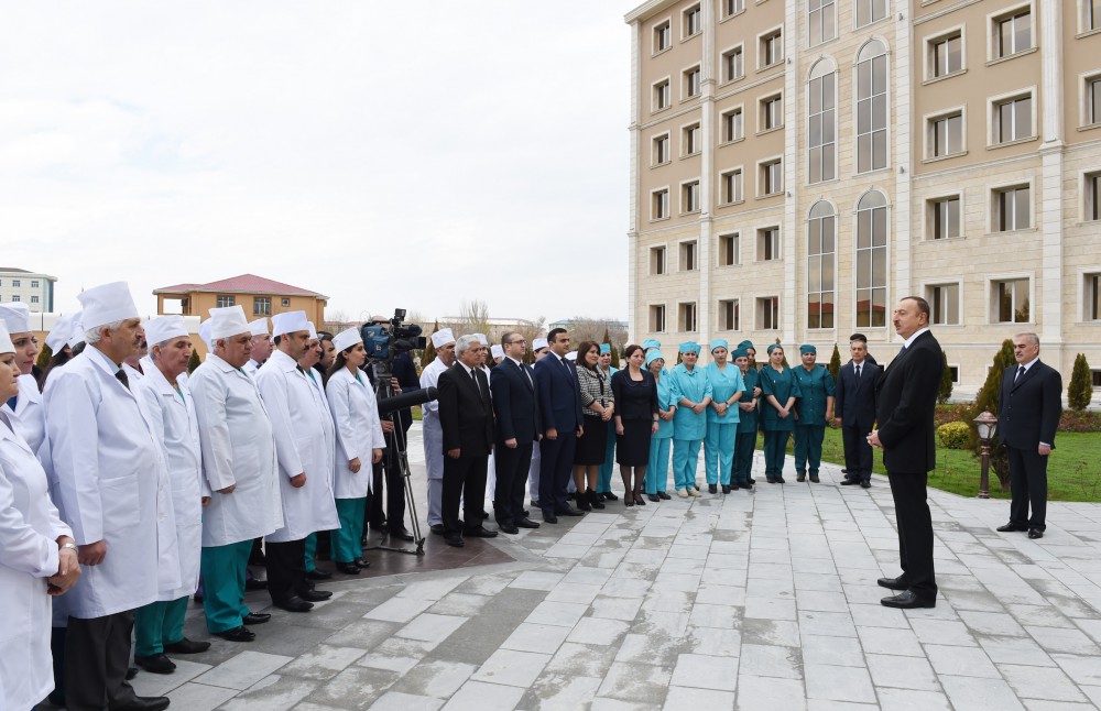 Prezident İlham Əliyev Naxçıvan Muxtar Respublika Xəstəxanasının açılışını edib  (FOTO)
