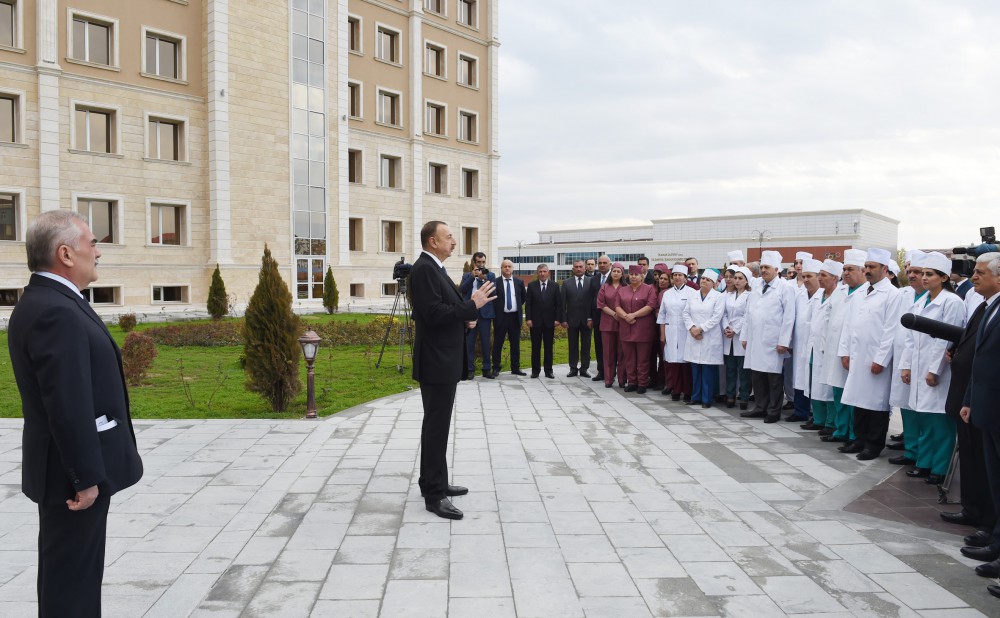 Prezident İlham Əliyev Naxçıvan Muxtar Respublika Xəstəxanasının açılışını edib  (FOTO)