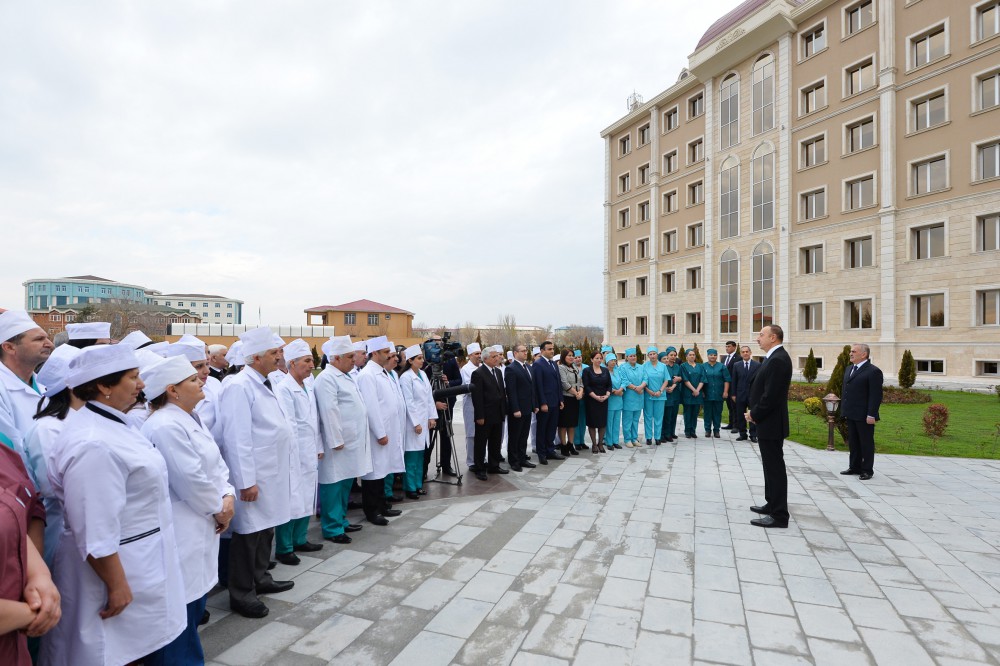 Prezident İlham Əliyev Naxçıvan Muxtar Respublika Xəstəxanasının açılışını edib  (FOTO)