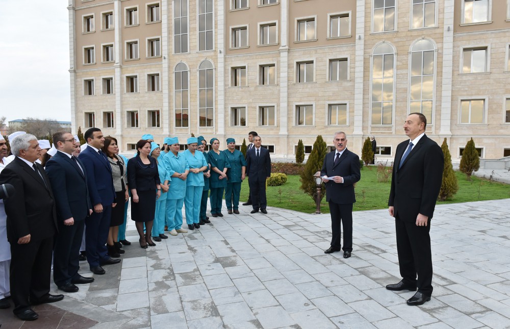 Prezident İlham Əliyev Naxçıvan Muxtar Respublika Xəstəxanasının açılışını edib  (FOTO)