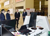 Prezident İlham Əliyev "BakuTel-2015" sərgisi ilə tanış olub (FOTO)