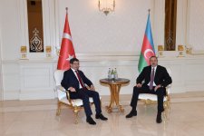 Prezident İlham Əliyevin Əhməd Davudoğlu ilə təkbətək görüşü olub (FOTO)