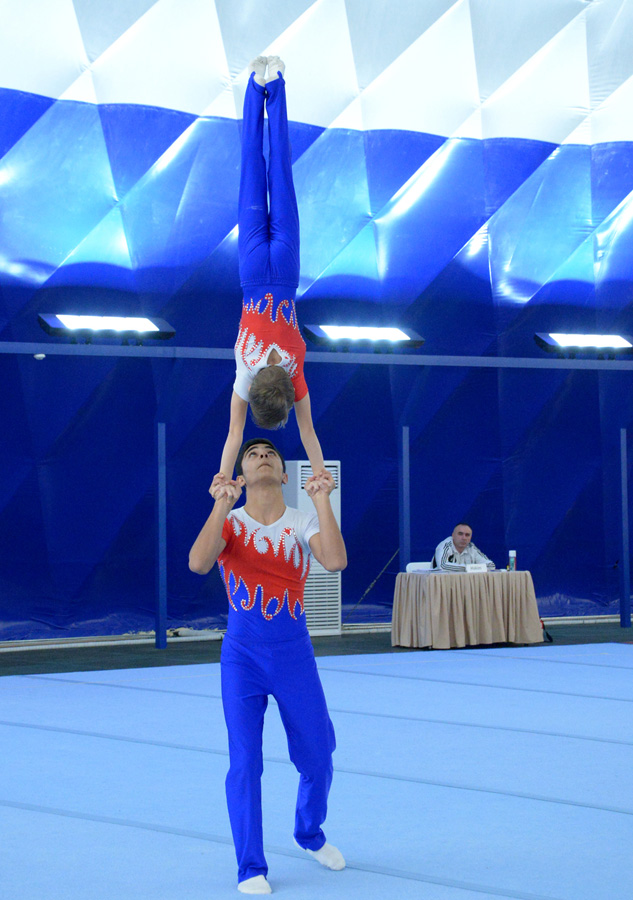 İdman gimnastikası və akrobatika üzrə Birgə Azərbaycan Birinciliyində ilk günün qalibləri mükafatlandırıldı (FOTO)