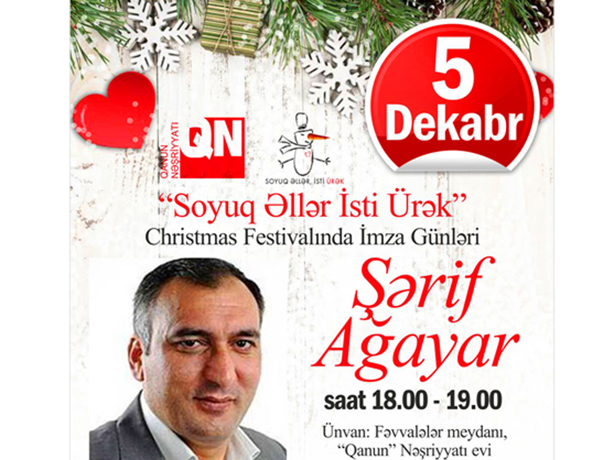 "Soyuq Əllər, İsti Ürək: Mələklər" Yeni il xeyriyyə yarmarkası davam edir