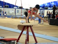 Bakıda kişi idman gimnastikası üzrə çoxnövçülükdə yarışlar başlayıb (FOTO)