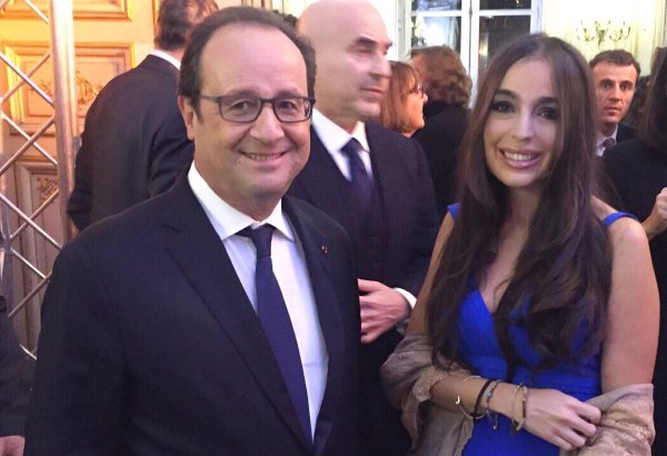Leyla Əliyeva Parisdə iqlim dəyişikliyi üzrə konfrans çərçivəsində rəsmi qəbulda iştirak edib