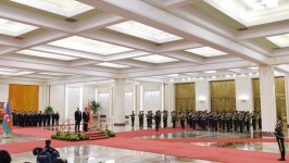 Prezident İlham Əliyevin Pekində rəsmi qarşılanma mərasimi olub  (FOTO)