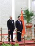 Prezident İlham Əliyevin Pekində rəsmi qarşılanma mərasimi olub  (FOTO)