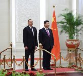 Prezident İlham Əliyevin Pekində rəsmi qarşılanma mərasimi olub  (FOTO)