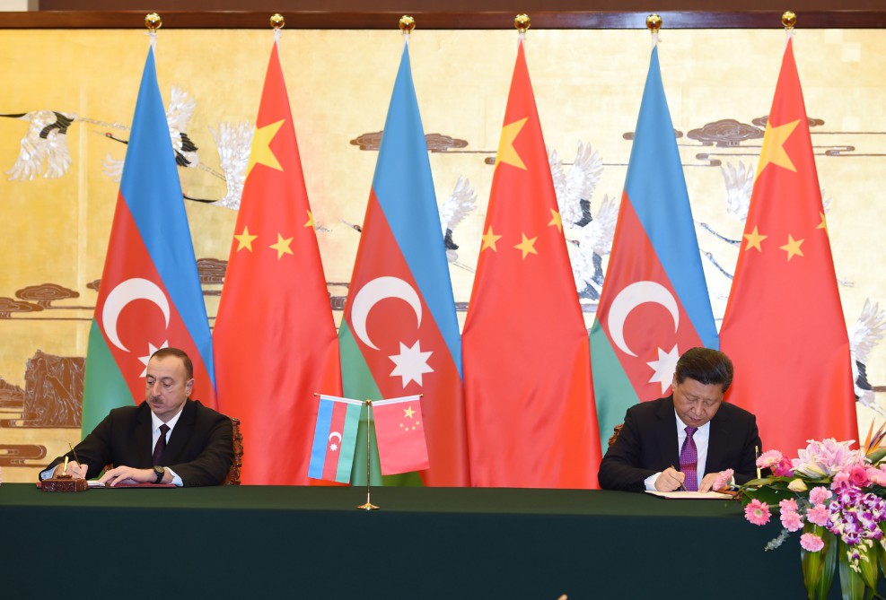 Azərbaycan və Çin 10 sənəd imzaladılar (FOTO)