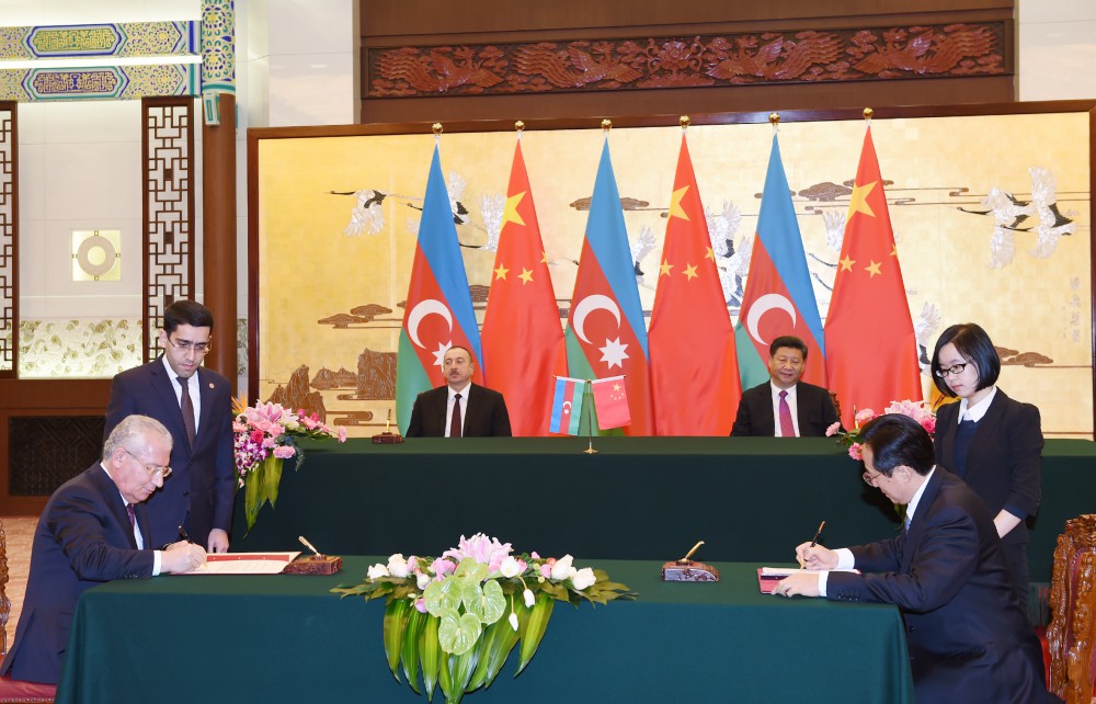 Azərbaycan və Çin 10 sənəd imzaladılar (FOTO)