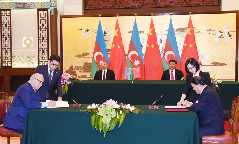 Azərbaycan və Çin 10 sənəd imzaladılar (FOTO)