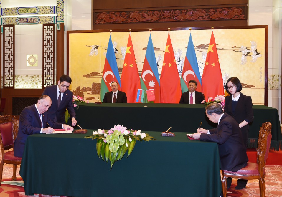 Azərbaycan və Çin 10 sənəd imzaladılar (FOTO)