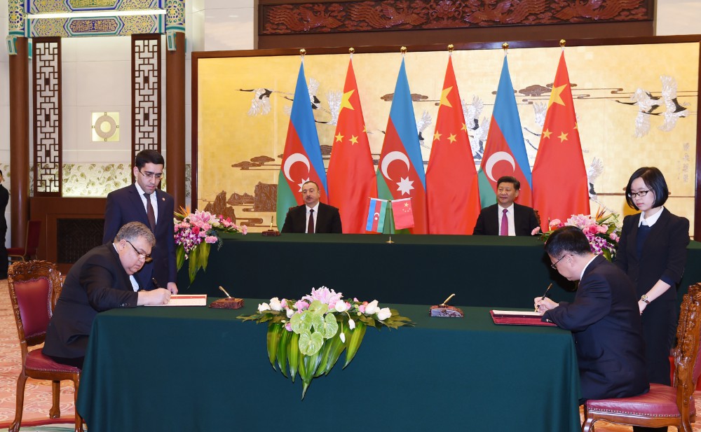 Azərbaycan və Çin 10 sənəd imzaladılar (FOTO)
