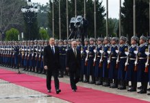 Əfqanıstan Prezidentinin rəsmi qarşılanma mərasimi olub (FOTO)