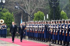 Əfqanıstan Prezidentinin rəsmi qarşılanma mərasimi olub (FOTO)