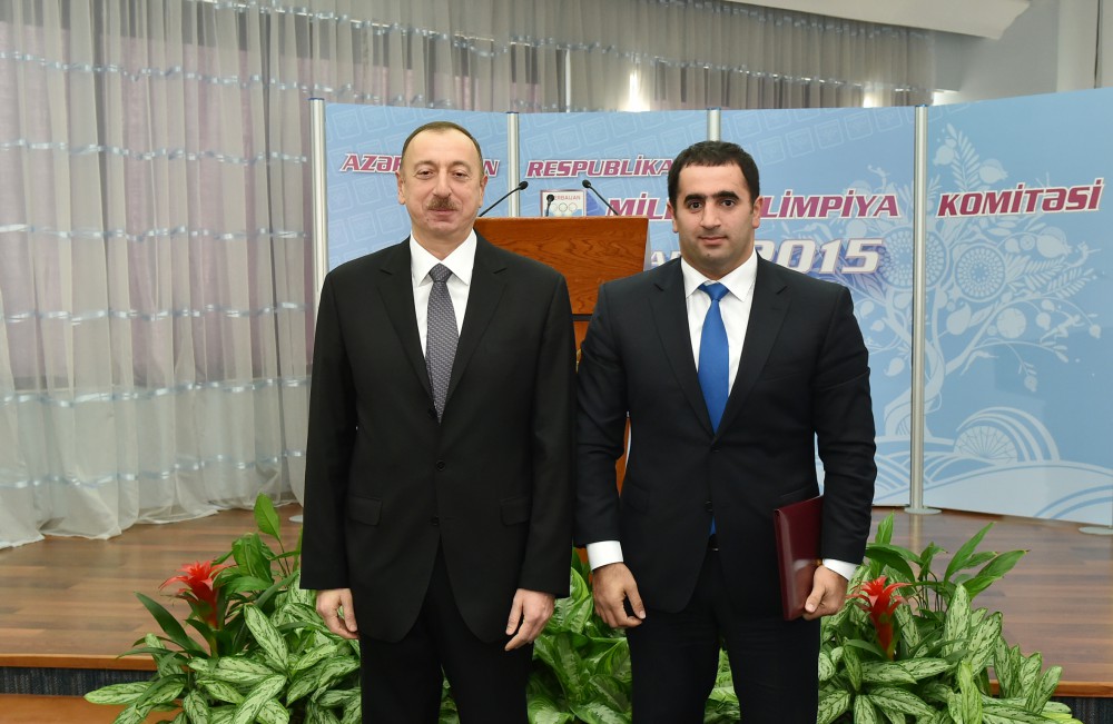 İlham Əliyev və xanımı Mehriban Əliyeva 2015-ci ilin idman yekunlarına həsr olunan mərasimdə iştirak ediblər (FOTO) (ƏLAVƏ OLUNUB)