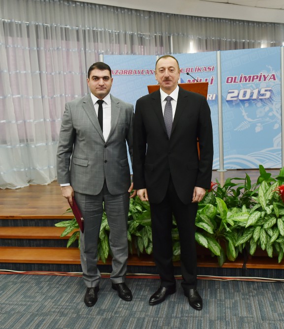 İlham Əliyev və xanımı Mehriban Əliyeva 2015-ci ilin idman yekunlarına həsr olunan mərasimdə iştirak ediblər (FOTO) (ƏLAVƏ OLUNUB)