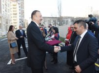Prezident İlham Əliyev və xanımı Mehriban Əliyeva gözdən əlillər üçün yeni yaşayış binasının açılışında iştirak ediblər (FOTO)
