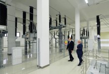 Azərbaycan Prezidenti İlham Əliyev Xəzər rayonunda bir neçə yarımstansiyanın açılışında iştirak edib (FOTO)