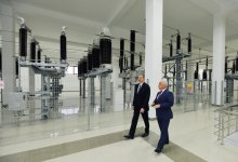 Azərbaycan Prezidenti İlham Əliyev Xəzər rayonunda bir neçə yarımstansiyanın açılışında iştirak edib (FOTO)