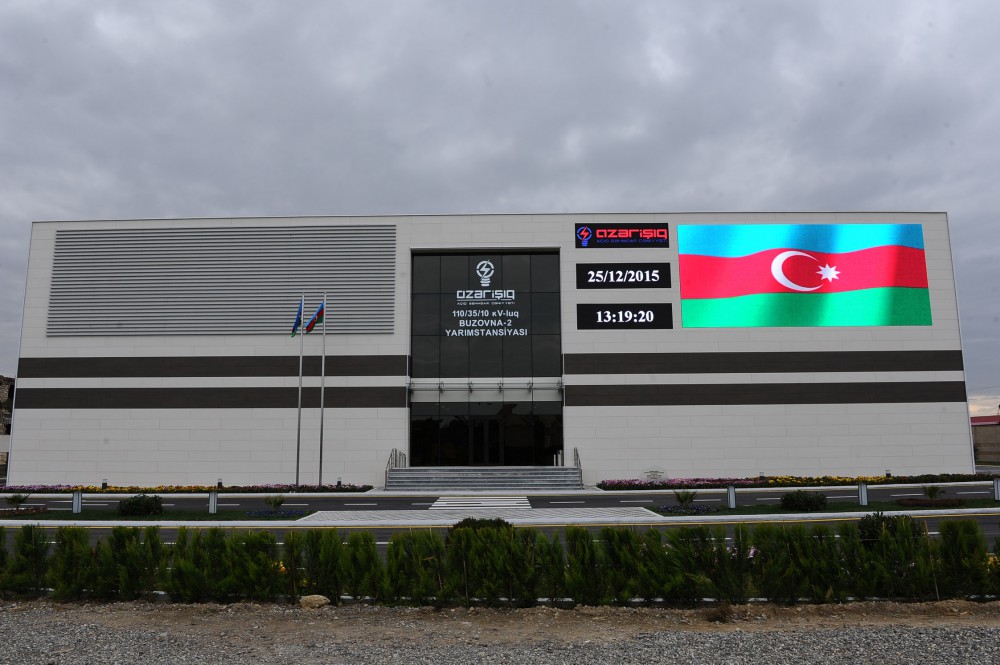 Azərbaycan Prezidenti İlham Əliyev Xəzər rayonunda bir neçə yarımstansiyanın açılışında iştirak edib (FOTO)