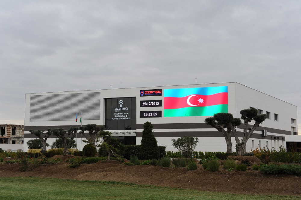 Azərbaycan Prezidenti İlham Əliyev Xəzər rayonunda bir neçə yarımstansiyanın açılışında iştirak edib (FOTO)