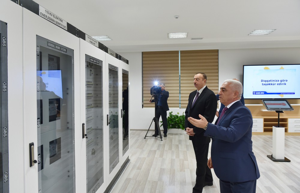 Azərbaycan Prezidenti İlham Əliyev Xəzər rayonunda bir neçə yarımstansiyanın açılışında iştirak edib (FOTO)