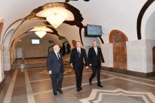 İlham Əliyev “Elmlər Akademiyası” stansiyasının yeni inşa olunan ikinci çıxışının açılışında iştirak edib (FOTO)