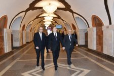 İlham Əliyev “Elmlər Akademiyası” stansiyasının yeni inşa olunan ikinci çıxışının açılışında iştirak edib (FOTO)