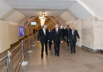 İlham Əliyev “Elmlər Akademiyası” stansiyasının yeni inşa olunan ikinci çıxışının açılışında iştirak edib (FOTO)