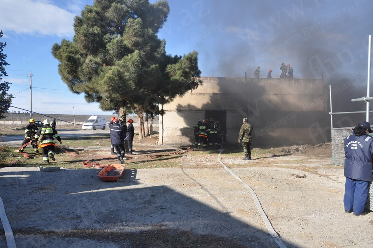 FHN Şəmkirdə taktiki-xüsusi təlim keçirib (FOTO)