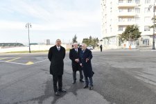 Prezident İlham Əliyev Xətai rayonunda yolların yenidənqurmadan sonrakı vəziyyəti ilə tanış olub (FOTO)