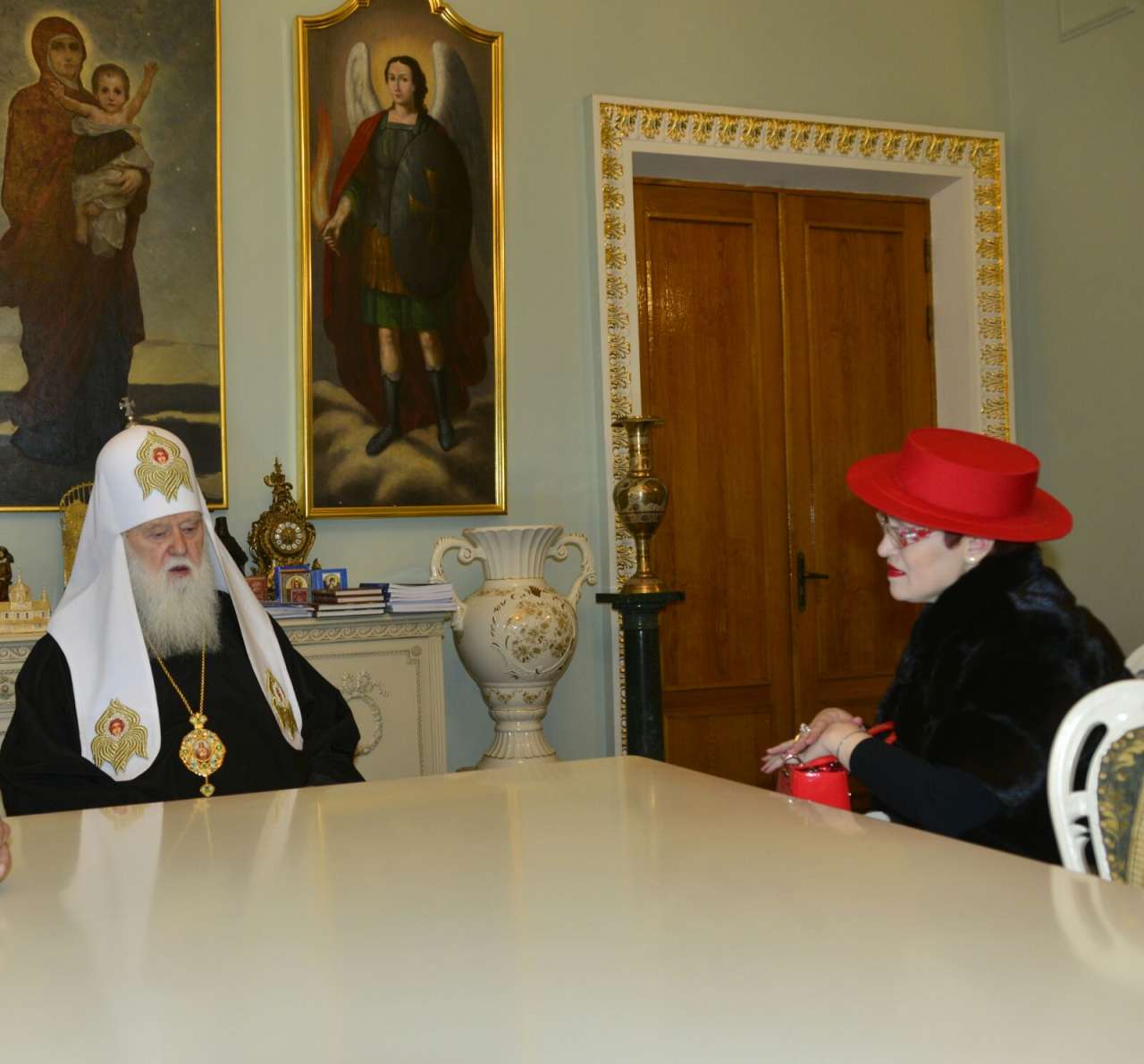 Ukrayna Patriarxı Filaret Nuridə Qurbanova ilə görüşüb (FOTO)