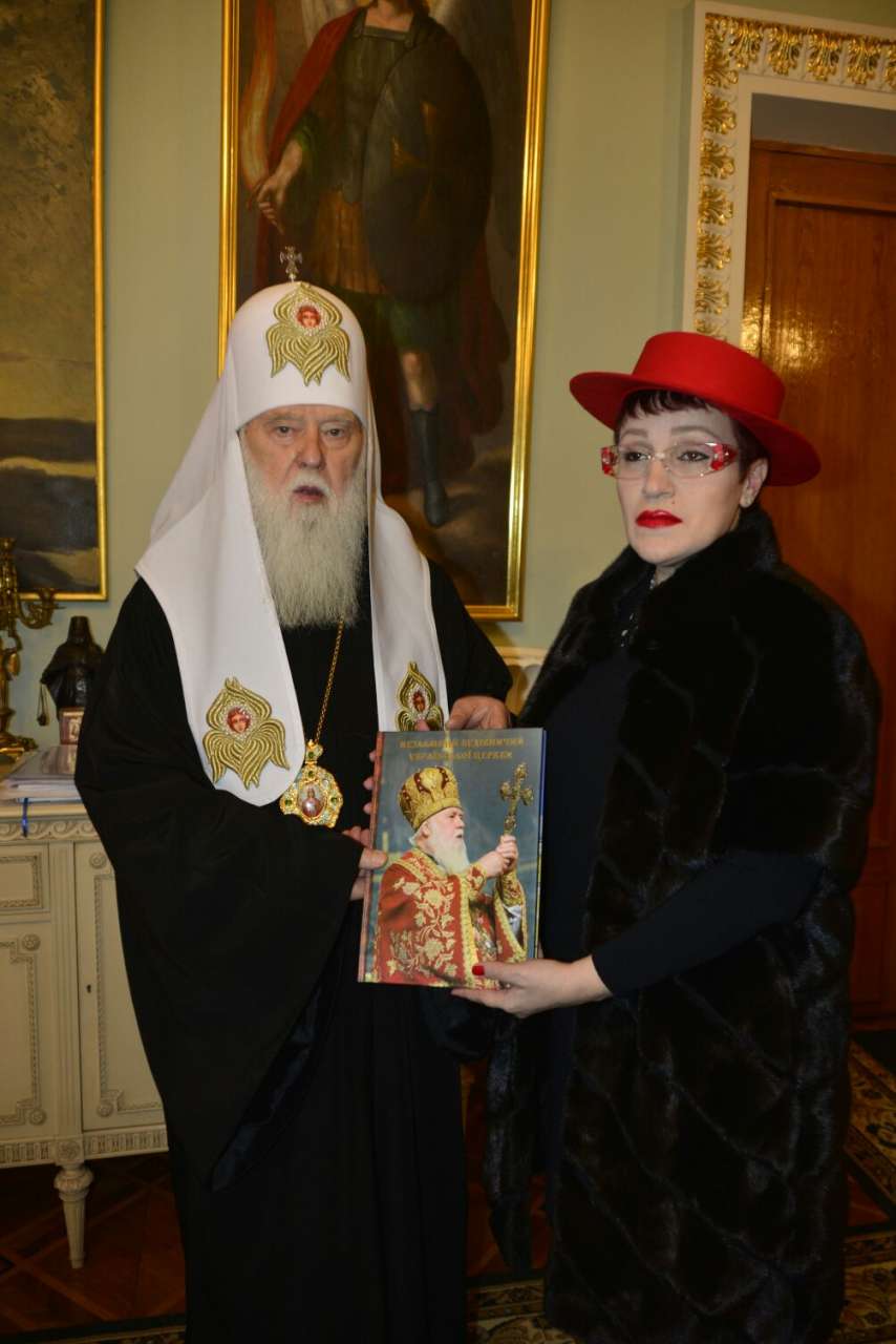 Ukrayna Patriarxı Filaret Nuridə Qurbanova ilə görüşüb (FOTO)