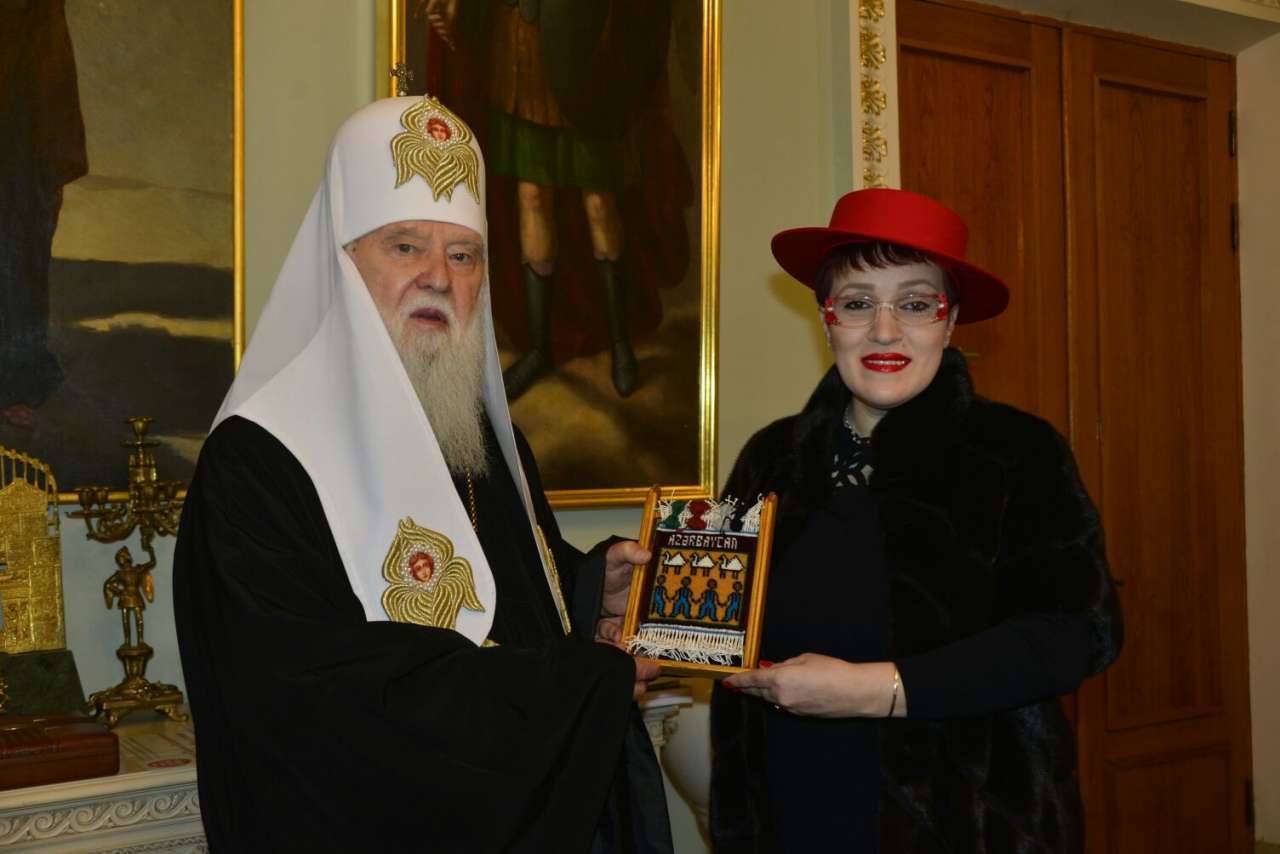 Ukrayna Patriarxı Filaret Nuridə Qurbanova ilə görüşüb (FOTO)