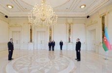 İlham Əliyev Sloveniya və İsveç səfirlərinin etimadnamələrini qəbul edib (FOTO)