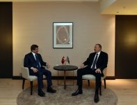 Prezident İlham Əliyev Türkiyənin Baş naziri ilə görüşüb