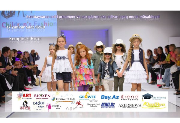 Milli ornament və naxışlı uşaq moda müsabiqəsi başladı