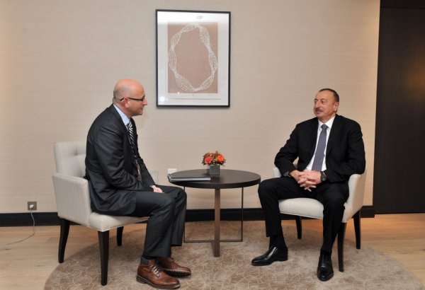 İlham Əliyev "Procter and Gamble Europe" şirkətinin prezidenti ilə görüşüb