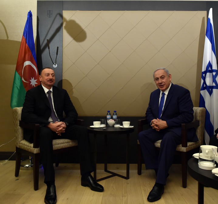 İlham Əliyev İsrailin Baş naziri ilə görüşüb (FOTO)